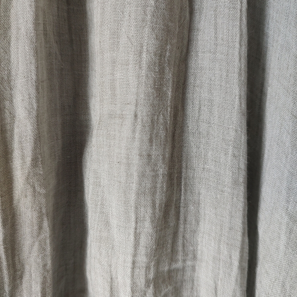 Sugar Magnolia Gray 100% Cotton Boho Gauzy Layered Fairycore Maxi Skirt - Picture 6 of 8